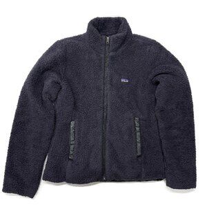 Patagonia Los Lobos Jacket‎ Womens Medium Purple Fleece Full Zip Sherpa